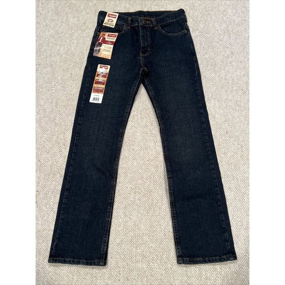 Wrangler Boys Jeans Size 12 Premium Regular Five Star Straight Slim Flex NEW NWT - Picture 1 of 7